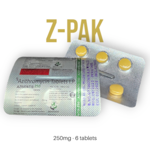 Z-Pak (Azithromycin) – 250mg